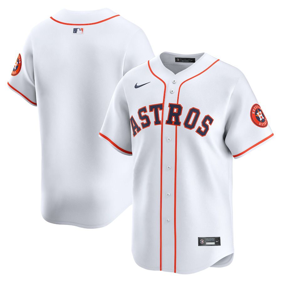 Men Houston Astros Nike White Home Limited MLB Jersey